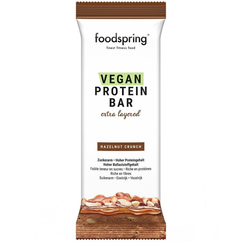 Foodspring Vegan Protein Bar Extra Layered - 1 barretta da 45 gr BARRETTE ENERGETICHE