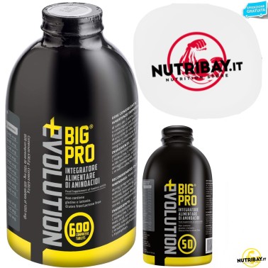 Big-One Evolution Big Pro Evolution - 600 cpr + 50 cpr + Pillbox Omaggio AMINOACIDI COMPLETI / ESSENZIALI