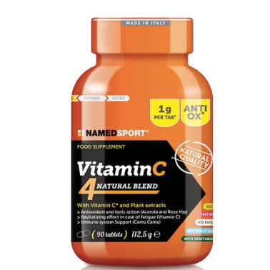 Named Sport Vitamina C Natural 90 compresse da 1 gr con Estratti Vegetali in vendita su Nutribay.it