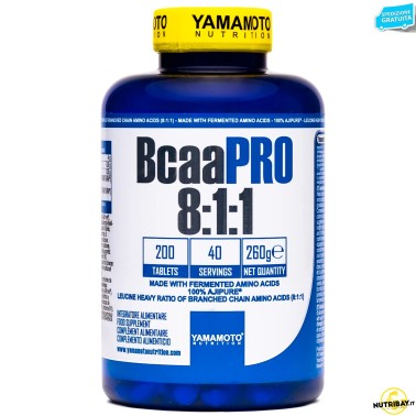 Yamamoto Nutrition Bcaa Pro 8:1:1 Ajinomoto® Ajipure® - 200 cpr AMINOACIDI BCAA 8.1.1
