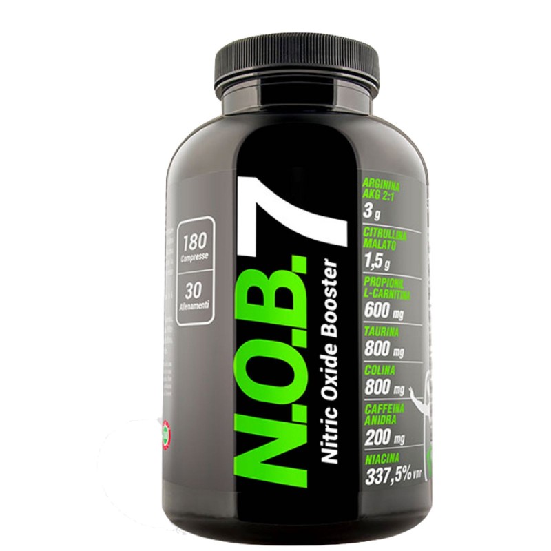 Net N.O.B. Nob7 180 cpr. Preworkout Arginina AKG Citrullina Malato Taurina PRE ALLENAMENTO