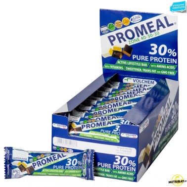 Volchem Promeal Zone 40-30-30 - box di 24 barrette da 50 gr BARRETTE ENERGETICHE