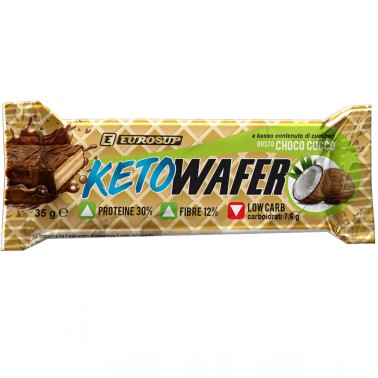 Eurosup Keto Wafer - 1 barretta da 35 gr BARRETTE ENERGETICHE