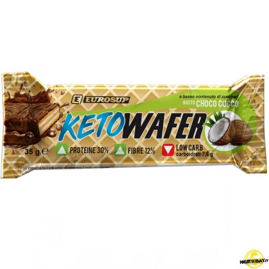 Eurosup Keto Wafer - 1 barretta da 35 gr BARRETTE ENERGETICHE