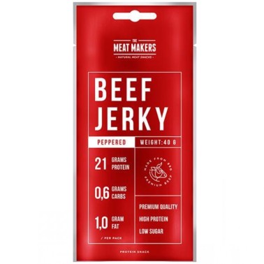 Pronutrition The Meat Makers Beef Jerky Peppered - 40 gr AVENE - ALIMENTI PROTEICI