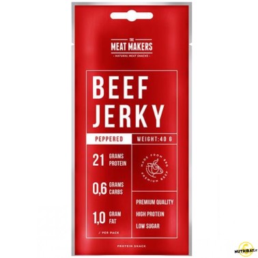 Pronutrition The Meat Makers Beef Jerky Peppered - 40 gr AVENE - ALIMENTI PROTEICI