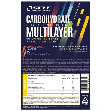 Self Omninutrition Carbohydrate Multilayer - 1 bustina da 30 gr CARBOIDRATI - ENERGETICI