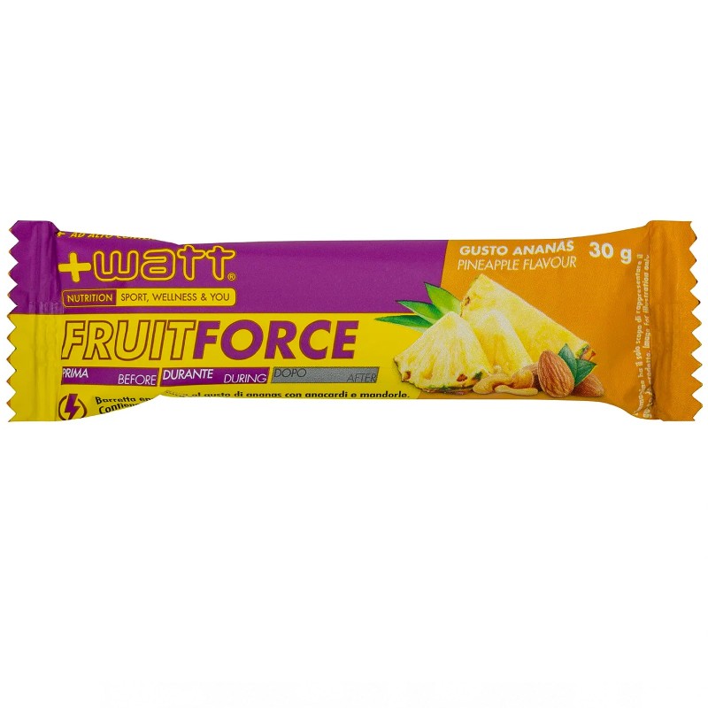+Watt Fruit Force Bar - 1 barretta da 30 gr BARRETTE ENERGETICHE