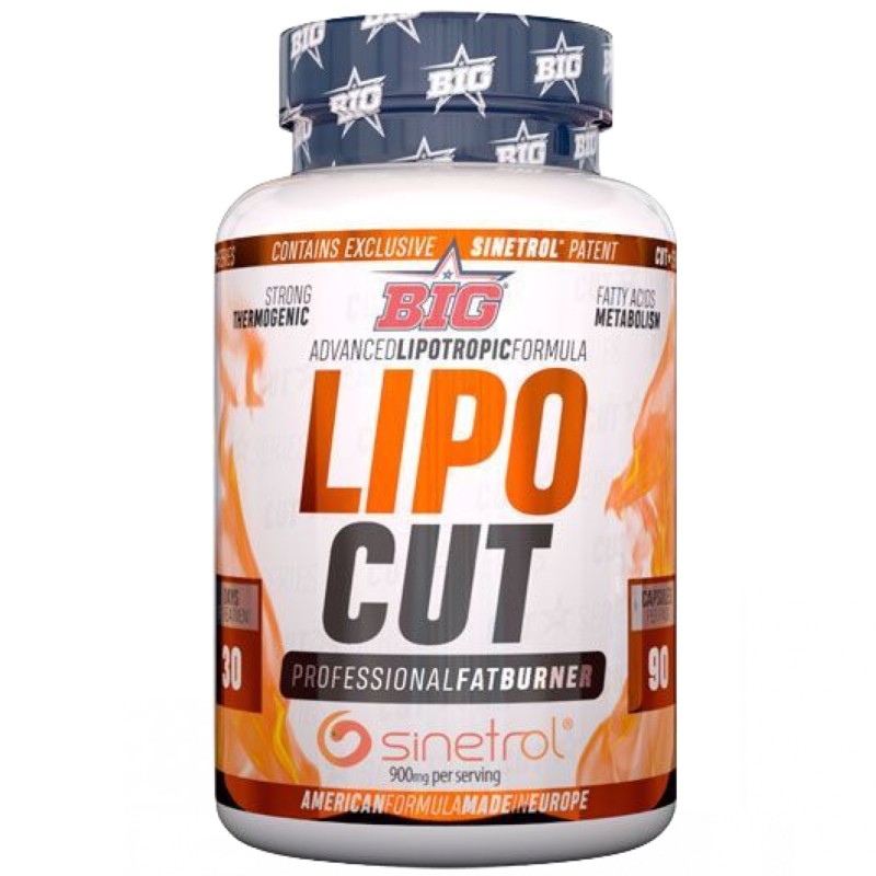 Big Lipo Cut Professional Fat Burner - 90 caps BRUCIA GRASSI TERMOGENICI