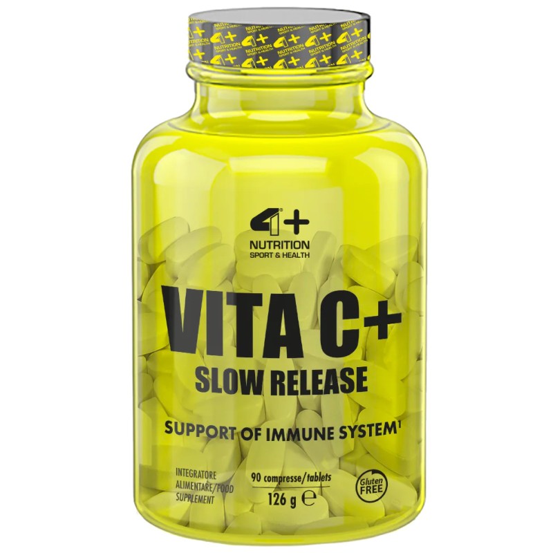 4+ NUTRITION Vita C+ Slow 90 cpr Vitamina C con flavonoidi Lento Rilascio VITAMINE