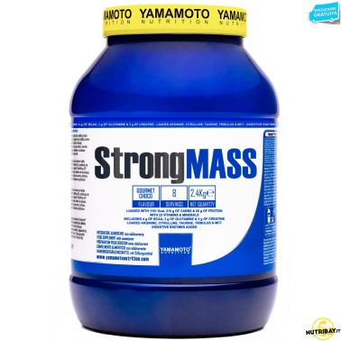 StrongMASS di YAMAMOTO NUTRITION 2,4 kg GAINERS AUMENTO MASSA