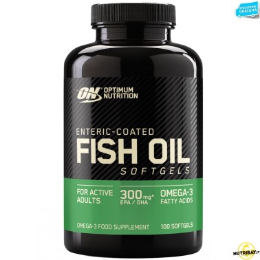 ON Optimum Nutrition Fish Oil 100 perle integratore di Omega 3 anti Colesterolo OMEGA 3