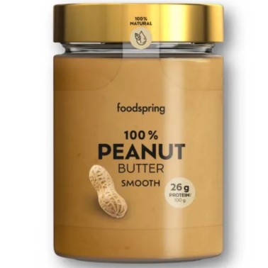 Foodspring 100% Peanut Butter Smooth - 300 gr AVENE - ALIMENTI PROTEICI