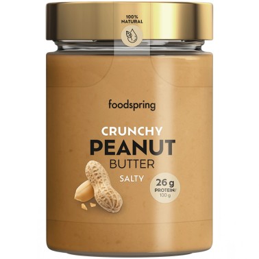 Foodspring Crunchy Peanut Butter Salty - 300 gr AVENE - ALIMENTI PROTEICI