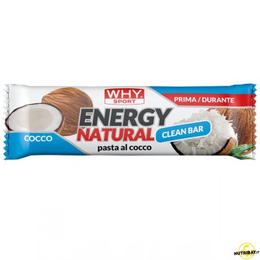 Why Sport Energy Natural Clean Bar - 1 barretta da 25 gr BARRETTE ENERGETICHE