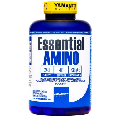 Essential AMINO di YAMAMOTO NUTRITION - 240 cpr - 40 dosi AMINOACIDI COMPLETI / ESSENZIALI