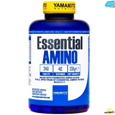 Essential AMINO di YAMAMOTO NUTRITION - 240 cpr - 40 dosi AMINOACIDI COMPLETI / ESSENZIALI