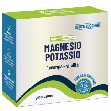 Why Nature Magnesio Potassio Senza Zuccheri - 10 bustine da 4 gr SALI MINERALI