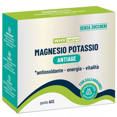 Why Nature Magnesio Potassio Antiage - 10 bustine da 5 gr SALI MINERALI