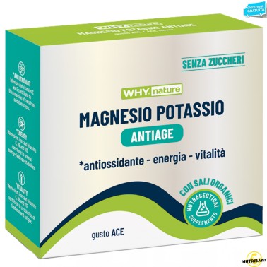 Why Nature Magnesio Potassio Antiage - 10 bustine da 5 gr SALI MINERALI