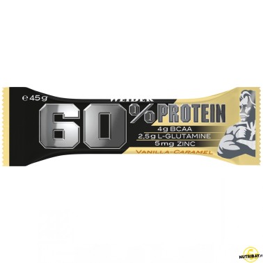 Weider 60% Protein Bar - 1 barretta da 45 gr BARRETTE ENERGETICHE