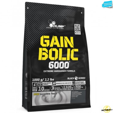 Olimp Gain Bolic 6000 1 kg Mega Mass Gainer con Creatina e Vitamine GAINERS AUMENTO MASSA