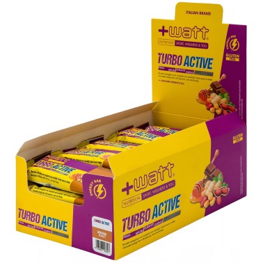 +Watt Turbo Active - 24 barrette da 40 gr BARRETTE ENERGETICHE