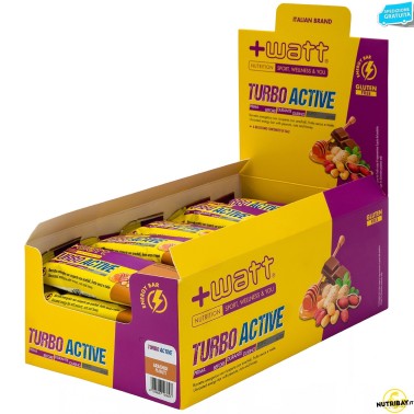 +Watt Turbo Active - 24 barrette da 40 gr BARRETTE ENERGETICHE