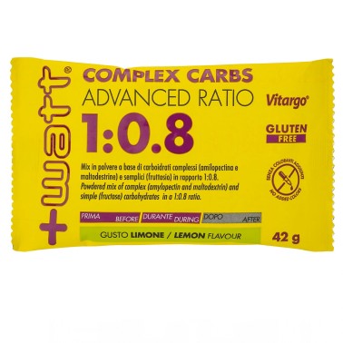 +Watt Complex Carbs Advanced Ratio 1:0.8 - 1 bustina da 42 gr CARBOIDRATI - ENERGETICI