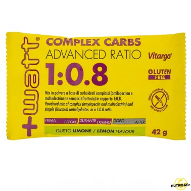 +Watt Complex Carbs Advanced Ratio 1:0.8 - 1 bustina da 42 gr CARBOIDRATI - ENERGETICI