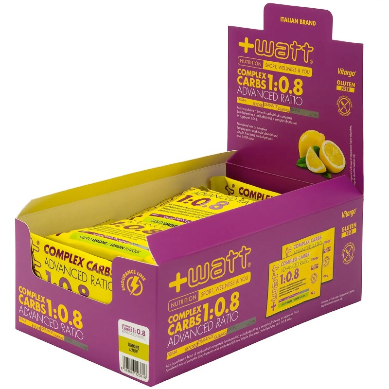 +Watt Complex Carbs Advanced Ratio 1:0.8 - 15 bustine da 42 gr CARBOIDRATI - ENERGETICI
