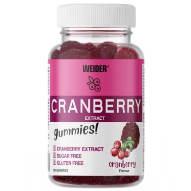 Weider Cranberry Extract Gummies - 60 caramelle gommose BENESSERE-SALUTE