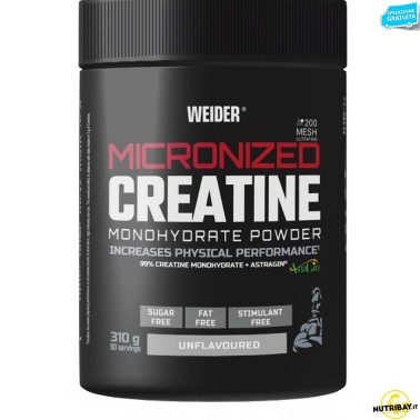 Weider Micronized Creatine Monohydrate Powder - 310 gr CREATINA