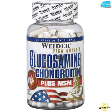 Weider Glucosamine Chondroitin Plus MSM - 120 caps BENESSERE ARTICOLAZIONI