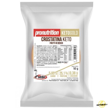Pronutrition Crostatina Keto Frutti di Bosco - 1 crostata da 50 gr AVENE - ALIMENTI PROTEICI