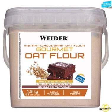 Weider Gourmet Oat Flour - 1,9 Kg AVENE - ALIMENTI PROTEICI