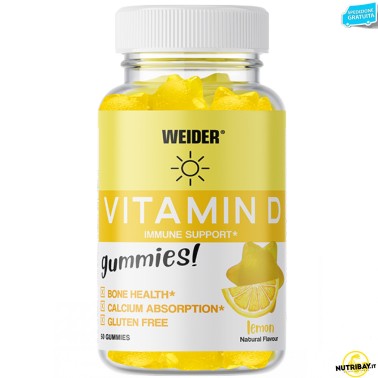 Weider Vitamin D Gummies - 50 caramelle gommose VITAMINE