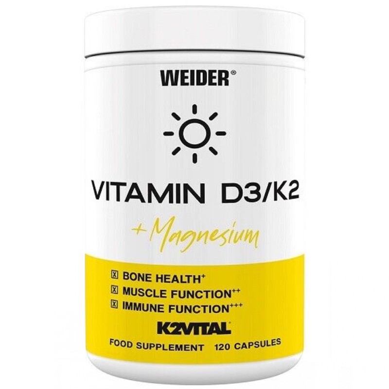 Weider Vitamin D3/K2 + Magnesium - 120 caps VITAMINE