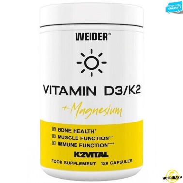 Weider Vitamin D3/K2 + Magnesium - 120 caps VITAMINE
