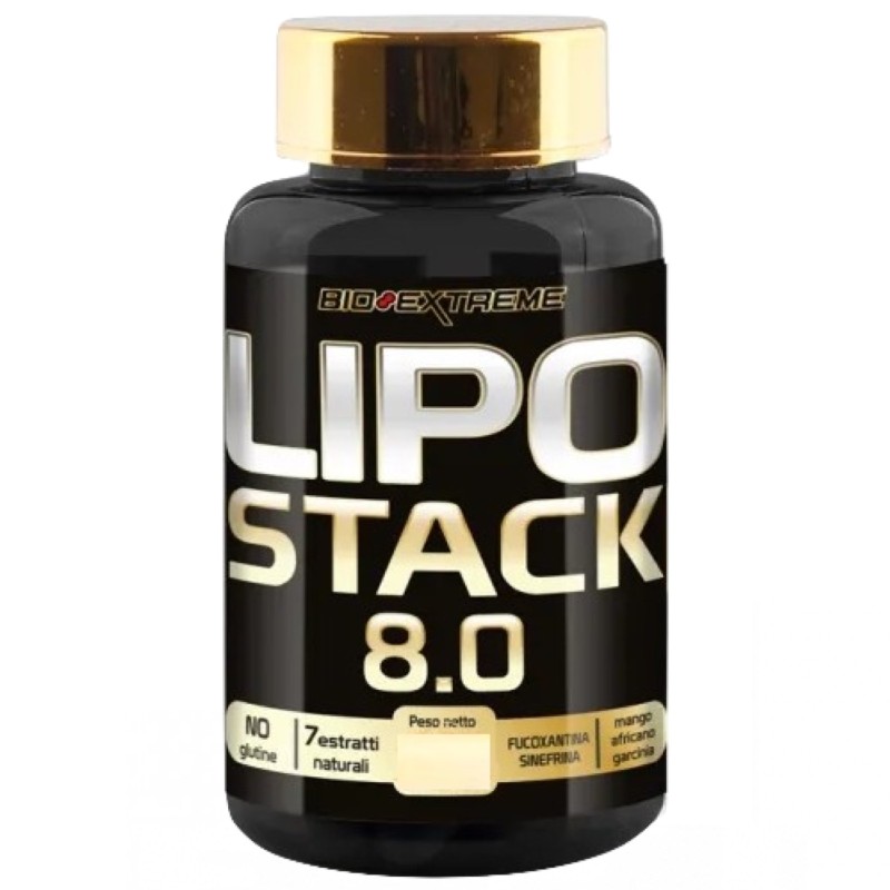 Bio-Exreme Lipo Stack 8.0 - 60 caps BRUCIA GRASSI TERMOGENICI