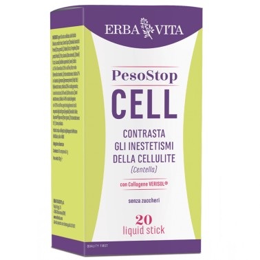 Erba Vita Peso Stop Cell - 20 liquid stick BRUCIA GRASSI TERMOGENICI