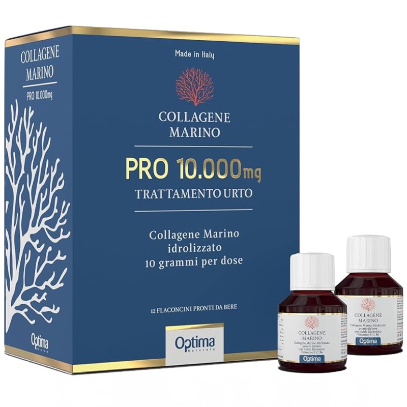 Optima Collagene Marino Pro 10.000 mg - 12 flaconcini da 50 ml BENESSERE ARTICOLAZIONI