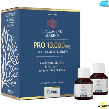 Optima Collagene Marino Pro 10.000 mg - 12 flaconcini da 50 ml BENESSERE ARTICOLAZIONI
