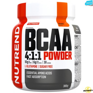 NUTREND Bcaa 4:1:1 Powder - 300 gr AMINOACIDI 3.1.2 - 4.1.1 - 10.1.1 - 12.1.1