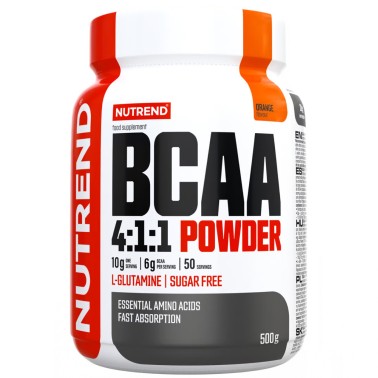 NUTREND Bcaa 4:1:1 Powder - 500 gr AMINOACIDI 3.1.2 - 4.1.1 - 10.1.1 - 12.1.1