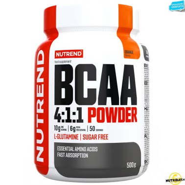NUTREND Bcaa 4:1:1 Powder - 500 gr AMINOACIDI 3.1.2 - 4.1.1 - 10.1.1 - 12.1.1