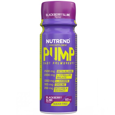NUTREND Pump Shot Preworkout - 1 fiala da 60 ml PRE ALLENAMENTO