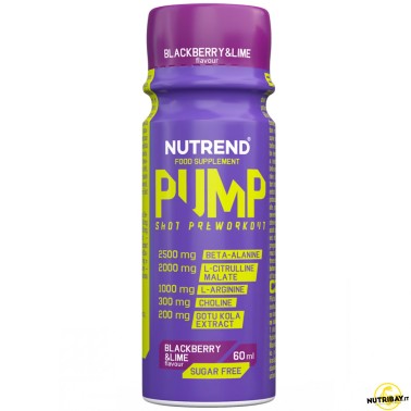 NUTREND Pump Shot Preworkout - 1 fiala da 60 ml PRE ALLENAMENTO