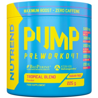 NUTREND Pump Preworkout - 225 gr PRE ALLENAMENTO