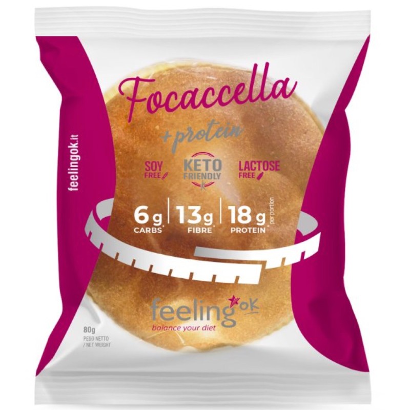 Feeling OK - Start1 - 1 Focaccella da 80 gr AVENE - ALIMENTI PROTEICI